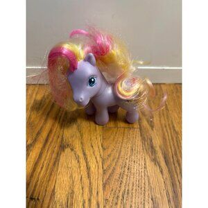 My Little Pony 2007 G3 Lavender Unicorn Toy With Multicolor Mane